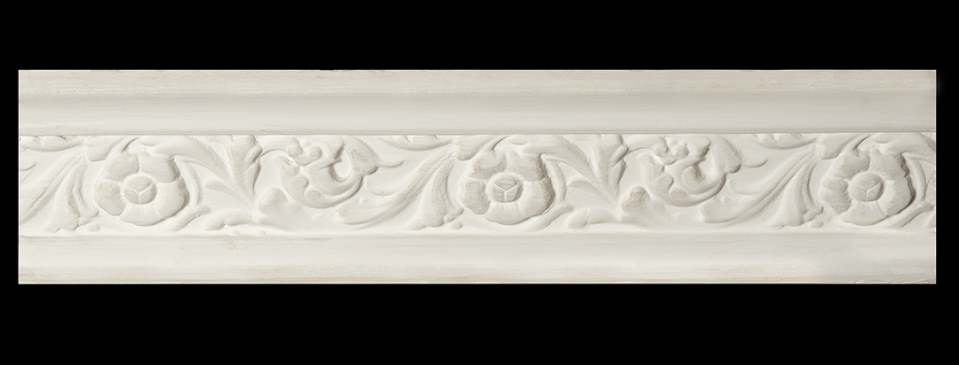 Decorative White Floral Mold